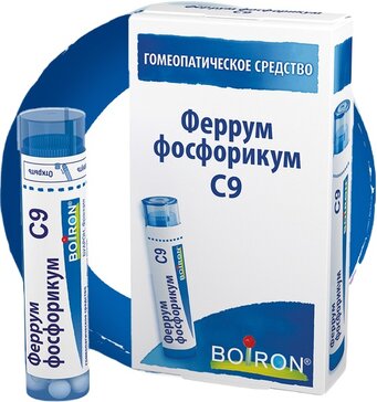 Феррум фосфорикум С9 гранулы гомеопатические 4 г Феррум фосфорикум С9 гранулы гомеопатические 4 г