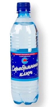 Вода минеральная Серебряный Ключ 0.55 л газ Вода минеральная Серебряный Ключ 0.55 л газ