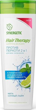 Шампунь-бальзам Синергетик (Synergetic) Hair Therapy Против перхоти 2 в 1 400 мл Шампунь-бальзам Синергетик (Synergetic) Hair Therapy Против перхоти 2 в 1 400 мл
