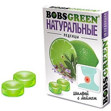 Леденцы БобсГрин (BobsGreen) Шалфей с лаймом 3.2 г №10 Леденцы БобсГрин (BobsGreen) Шалфей с лаймом 3.2 г №10