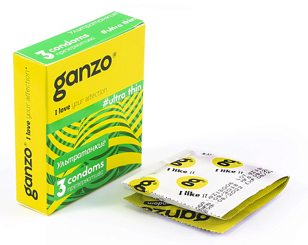 Презервативы Ганзо (Ganzo) Ultra Thin №3