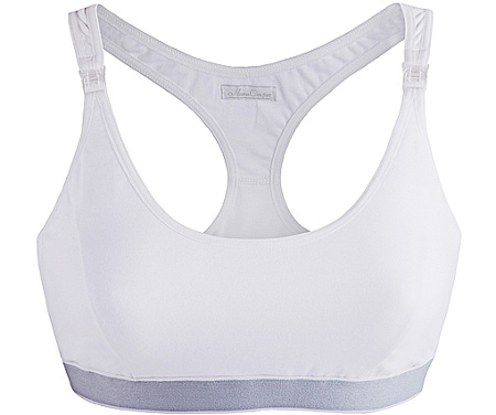 Бюстгальтер-топ Мама Комфорт (Mama Comfort) универсальный послеродовый для кормления белый 80C