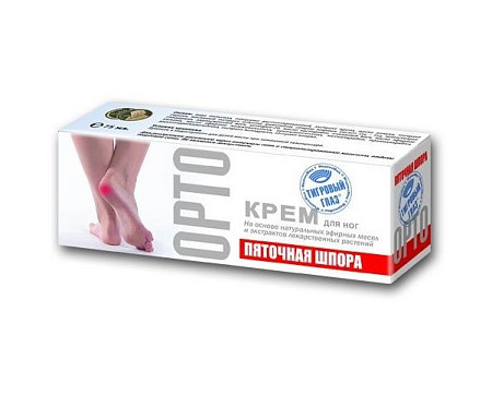 Крем Тигровый глаз Орто Пяточная шпора для ног 75 мл Крем Тигровый глаз Орто Пяточная шпора для ног 75 мл