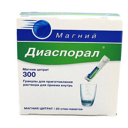 Магний-Диаспорал 300 гранулы для приг р-ра для приема внутрь пакет-стик 5 г №20