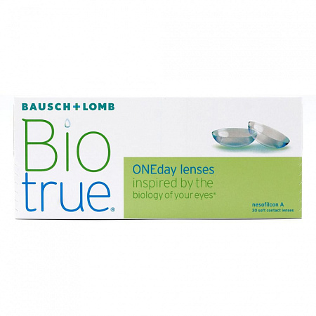 Линзы контактные Бауш энд Ломб (Bausch + Lomb) Optima Biotrue ONEday R8.6 (-4.00) №30