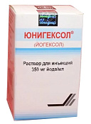 Юнигексол р-р д/ин 350 мг йода/мл амп 20 мл №5