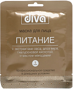 Маска Дива Питание д/лица и шеи ткан 25 г