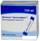 Депакин Хроносфера гранулы пак 750 мг №30