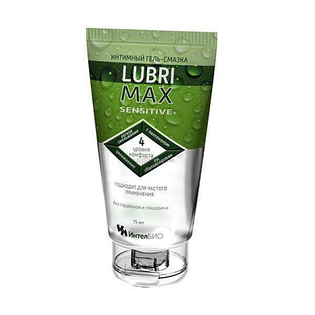 Гель-смазка (смазка) Лубримакс (Lubrimax) Sensitive 75 мл Гель-смазка (смазка) Лубримакс (Lubrimax) Sensitive 75 мл