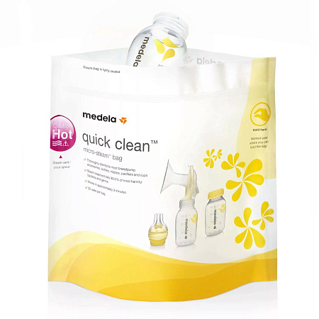 Пакеты Medela Quick Clean (Медела) д/стерилизац в СВЧ печи №5 Пакеты Medela Quick Clean (Медела) д/стерилизац в СВЧ печи №5