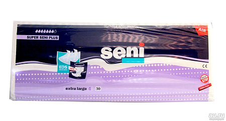 Подгузники Сени (Seni) Супер Плюс (Super Plus) д/взрослых рXL (130-170см) №30