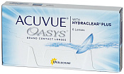 Линзы контактные АКУВЬЮ (ACUVUE) Оазис (Oasys) with Hydraclear Plus R8.4 (-3.50) №6