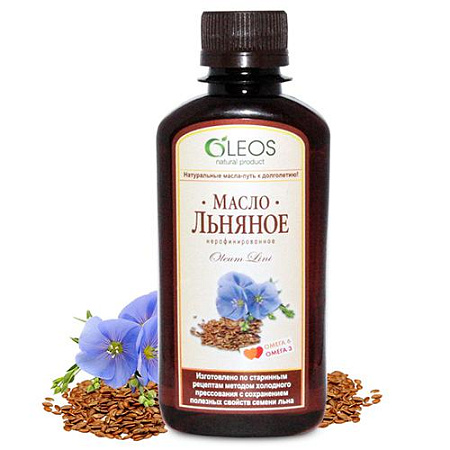 Масло Олеос (Oleos) Льняное 350 мл