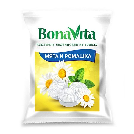 Карамель БонаВита (BonaVita) с вит С Мята и ромашка 60 г 