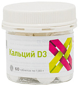 Кальций Д3 (D3) тб 1.8 г №60