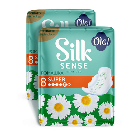 Прокладки Ола! (Ola!) Silk Sense Ультра Део супер ромашка №8