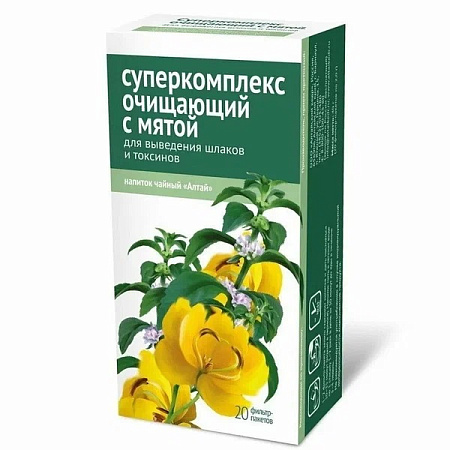 Чайный напиток Алтай Суперконцентрат очищающий Мята ф/п 2 г №20