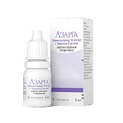 Азарга капли гл 10 мг+5 мг 5 мл