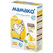 Каша пшеничная Мамако сухая на козьем молоке Груша и банан с 6 мес 200 г