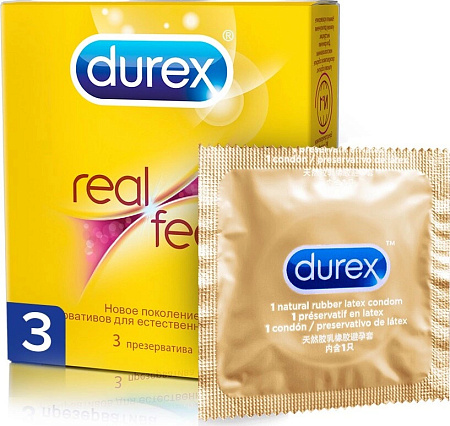 Презервативы Дюрекс (Durex) Real Feel для естественных ощущ №3