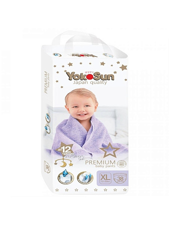 Подгузники-трусики ЁкоСан (Йокосан) (YokoSun) Premium размер ХL (12-20 кг) №38