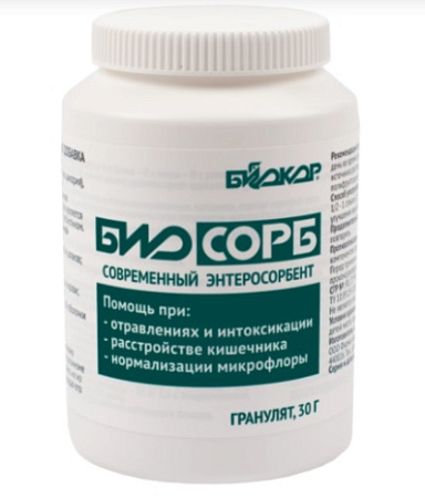 Биосорб Биокор гранулят 30 г