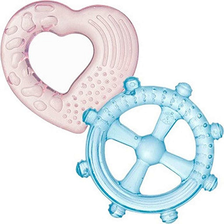 Прорезыватель Мир Детства с водой Сердечко/Штурвал 4+