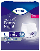 Подгузники-трусы Тена (Tena) Пэнтс Найт Супер (Pants Night Super) размер L (100-135 см) №10 Подгузники-трусы Тена (Tena) Пэнтс Найт Супер (Pants Night Super) размер L (100-135 см) №10