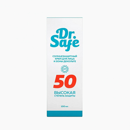 Крем ДР Сейф (DR Safe) для лица и зоны декольте солнцезащитный SPF 50 100 мл