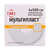 Лейкопластырь Мультипласт 4см х 5м (500см) ткань