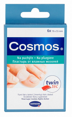 Лейкопластырь (пластырь) Космос (Cosmos) Гидро Актив (Hydro Active) д/мозолей 1.9 x 5.5см №6
