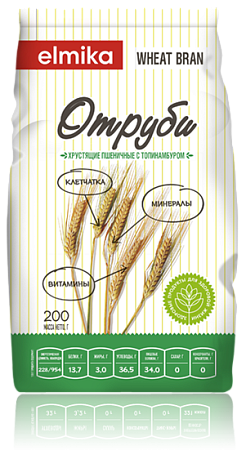 Отруби Эльмика (Elmika) Пшеничные с топинамбуром хруст 200 г Отруби Эльмика (Elmika) Пшеничные с топинамбуром хруст 200 г