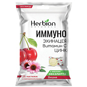 Леденцы Хербион (Herbion) Иммуно Эхинацея+вит С+цинк со вкусом вишни №25 Леденцы Хербион (Herbion) Иммуно Эхинацея+вит С+цинк со вкусом вишни №25