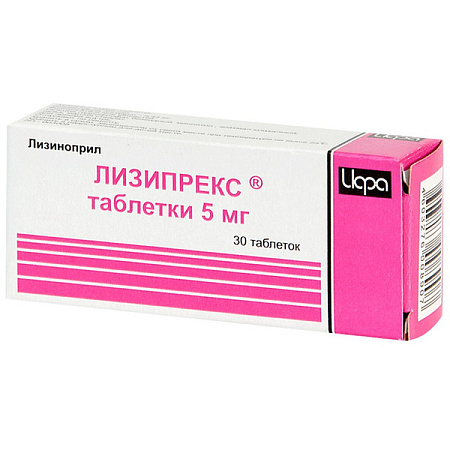 Лизипрекс тб 5 мг №30