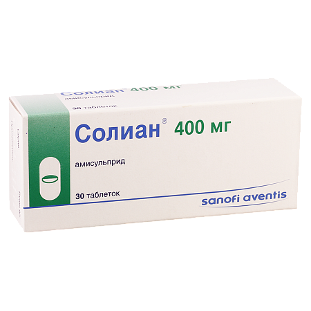 Солиан тб п/о 400 мг №30