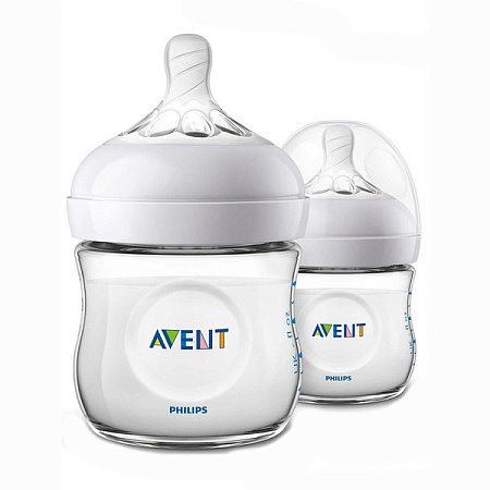 Бутылочка для кормления Авент (Avent) Natural с силиконовой соской д/детей с 0 месяцев 125 мл №2