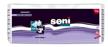 Подгузники Сени (Seni) Супер Плюс air размер XL (130-170см) №30
