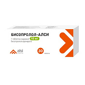 Бисопролол-АЛСИ тб п/о 10 мг №30