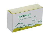 Ихтиол супп рект 200 мг №10