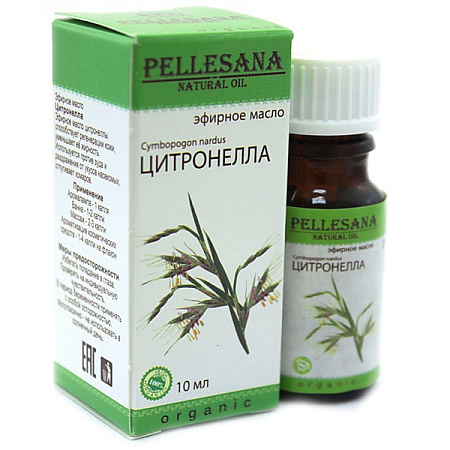 Масло эфирное Пеллесана (Pellesana) Цитронелла 10 мл Масло эфирное Пеллесана (Pellesana) Цитронелла 10 мл