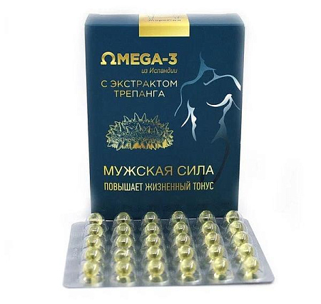 Омега-3 с экстрактом трепанга Моресил Мужская сила капсулы №90