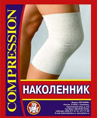 Бандаж компрессионный НК ЛПП Фарм на коленный сустав простой р3 (38 см)