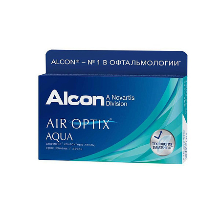 Линзы контактные Air Optix (Эйр Оптикс) Aqua R8.6 (-4.00) №6