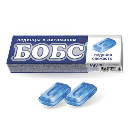 Леденцы БОБС Ледяная свежесть с витамином С 35 г