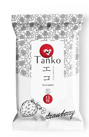 Салфетки влажные Танко (Tanko) антибактериальные легкая свежесть №15