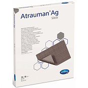 Повязка (пластырь) Atrauman Ag (Атрауман Аг) стерильная мазевая с серебром 10x10 см №3 Повязка (пластырь) Atrauman Ag (Атрауман Аг) стерильная мазевая с серебром 10x10 см №3