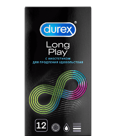 Презервативы Дюрекс (Durex) Long Play с анестетиком №12