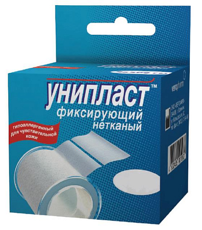 Лейкопластырь Унипласт (Uniplast) 5см х 5м (500см) н/ткань