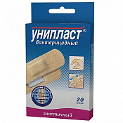 Лейкопластырь Унипласт (Uniplast) бактер эласт 1.9см x 7.2см №20