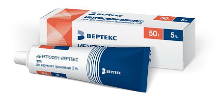 Ибупрофен Вертекс гель 5% 50 г